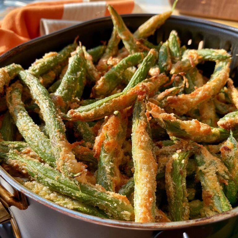 Grüne Bohnen im Parmesanmantel aus dem Air Fryer