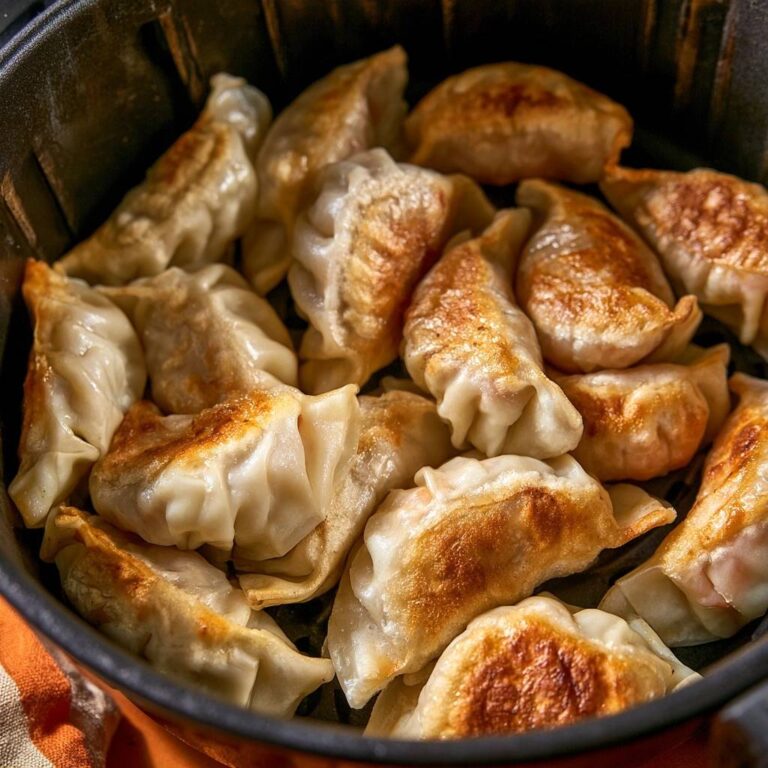 Gyoza mit Garnelen und Chinakohl aus dem Air Fryer