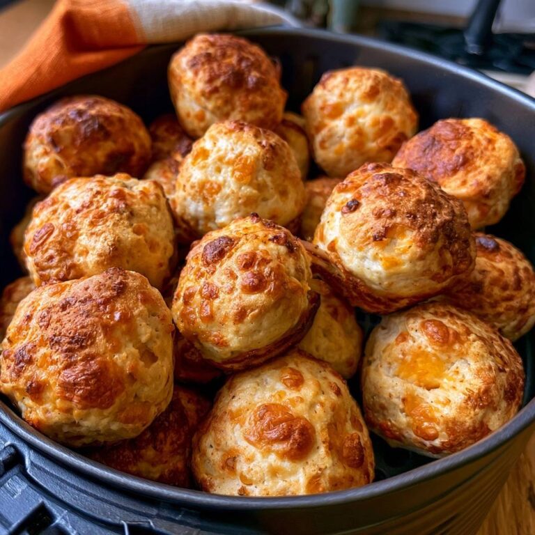 Hähnchen-Käse-Bällchen aus dem Air Fryer