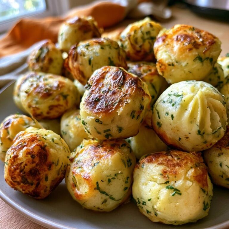 Kartoffelbällchen mit Schnittlauch aus dem Air Fryer