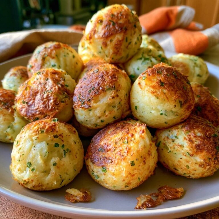 Kartoffelbällchen mit Schnittlauch aus der Heißluftfritteuse