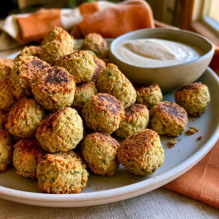 Kichererbsen-Falafel mit Tahini-Soße aus dem Air Fryer