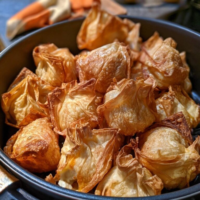 Knusprige Frischkäse-Wan-Tans aus dem Air Fryer
