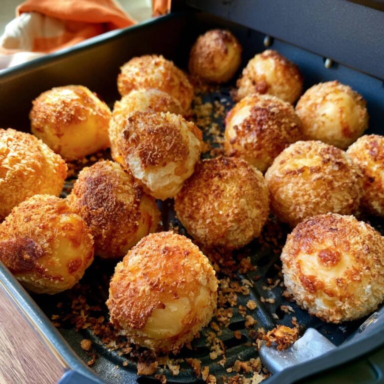 Knusprige Gouda-Käsebällchen aus dem Air Fryer