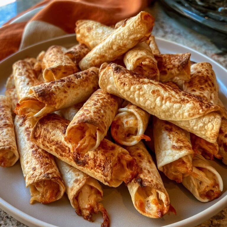 Knusprige Hähnchen-Taquitos mit Käse aus dem Air Fryer