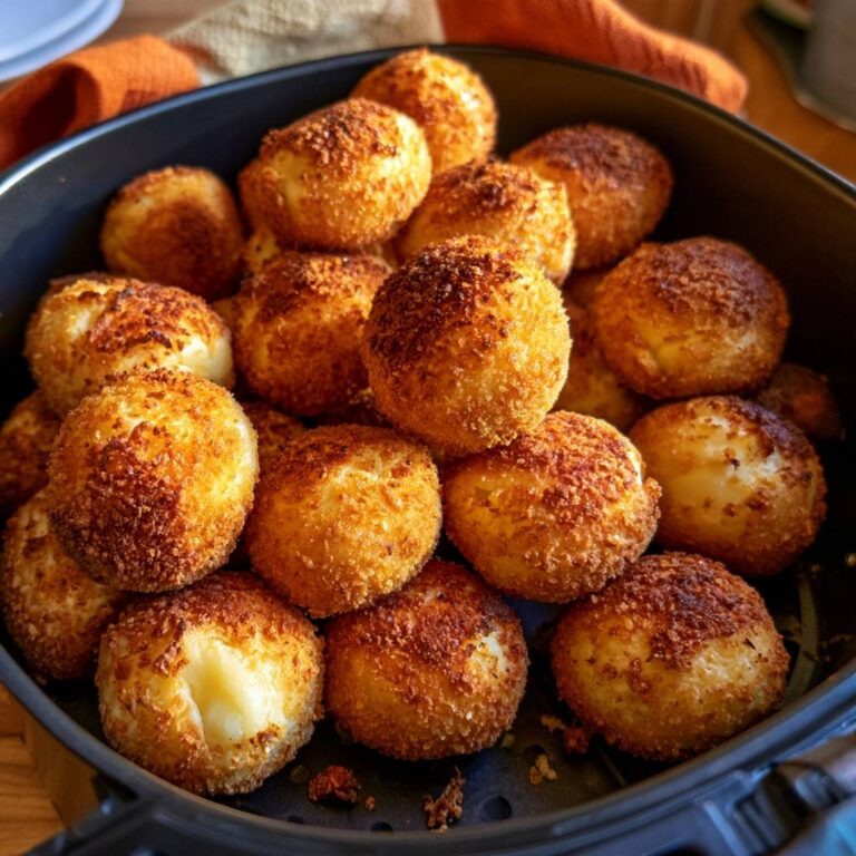 Knusprige Käsebällchen mit Gouda aus dem Air Fryer
