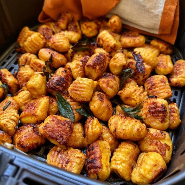 Knusprige Kürbis-Gnocchi mit Salbei aus dem Air Fryer