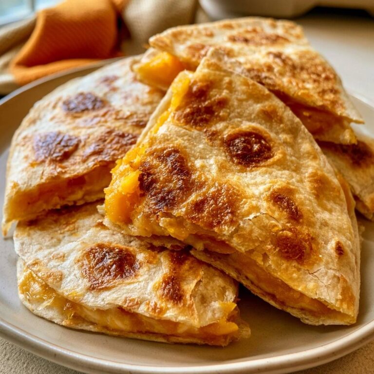 Knusprige Kürbis-Quesadilla-Ecken aus dem Air Fryer