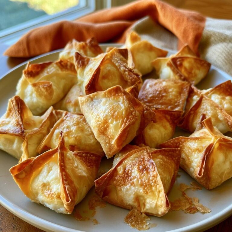 Knusprige Wan-Tans mit Frischkäsefüllung aus der Heißluftfritteuse