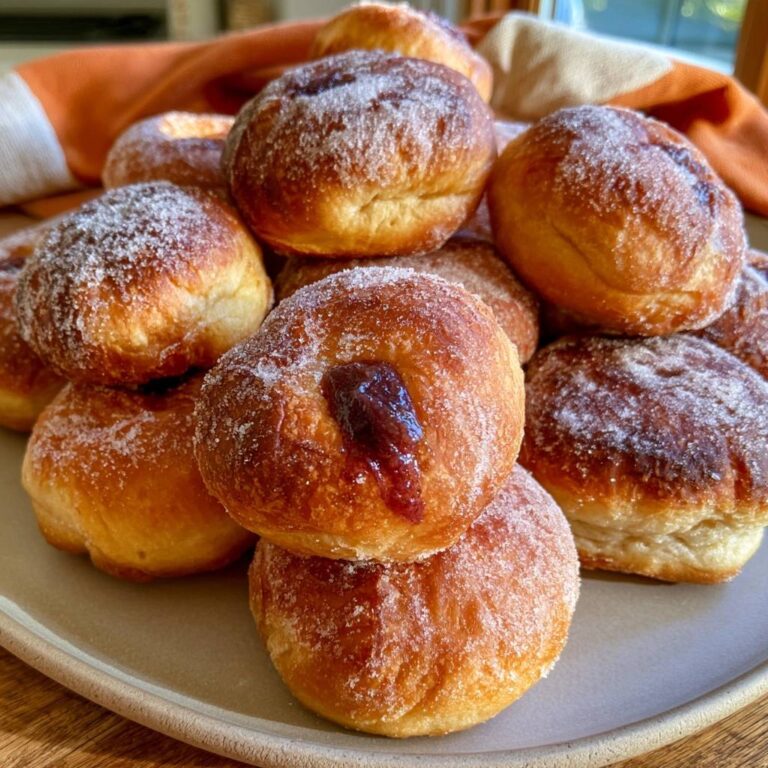 Mini-Berliner mit Pflaumenmus aus dem Air Fryer