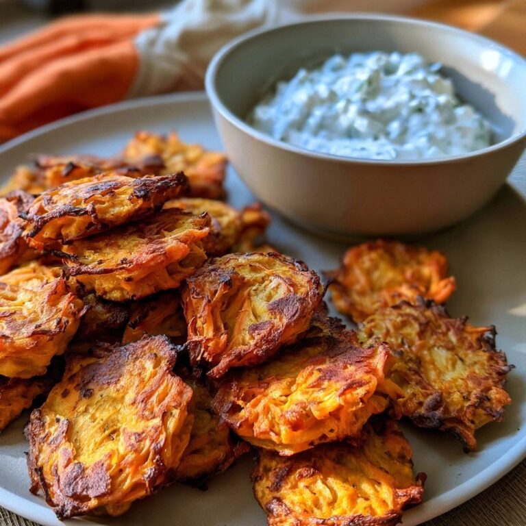 Mini-Kürbispuffer mit Kräuterquark aus dem Air Fryer