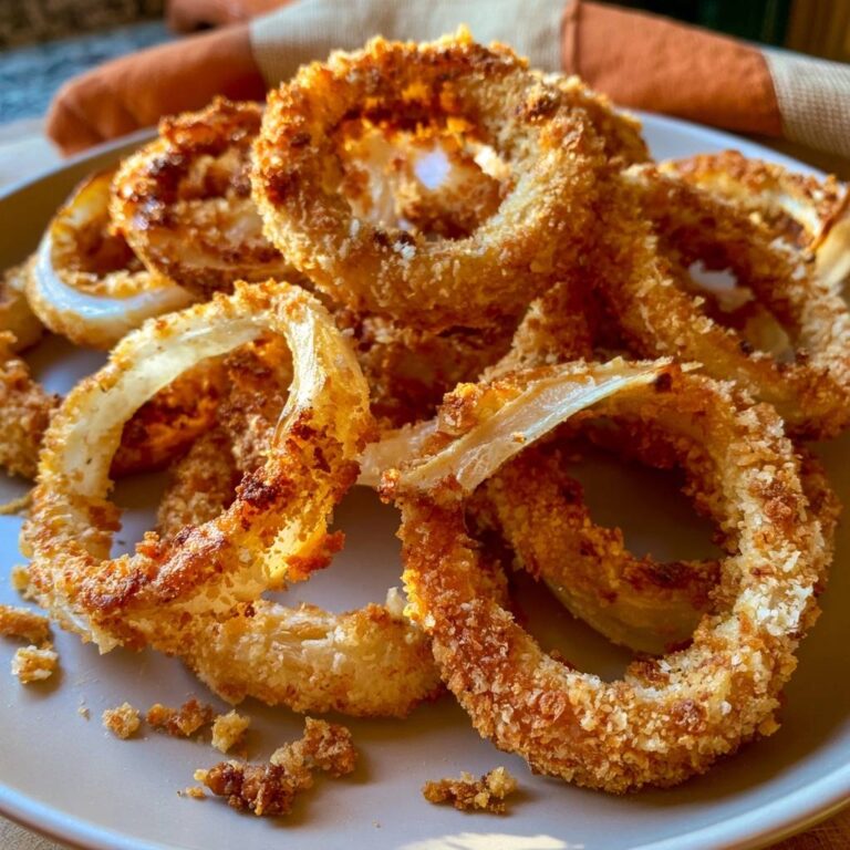 Panierte Zwiebelringe aus dem Air Fryer
