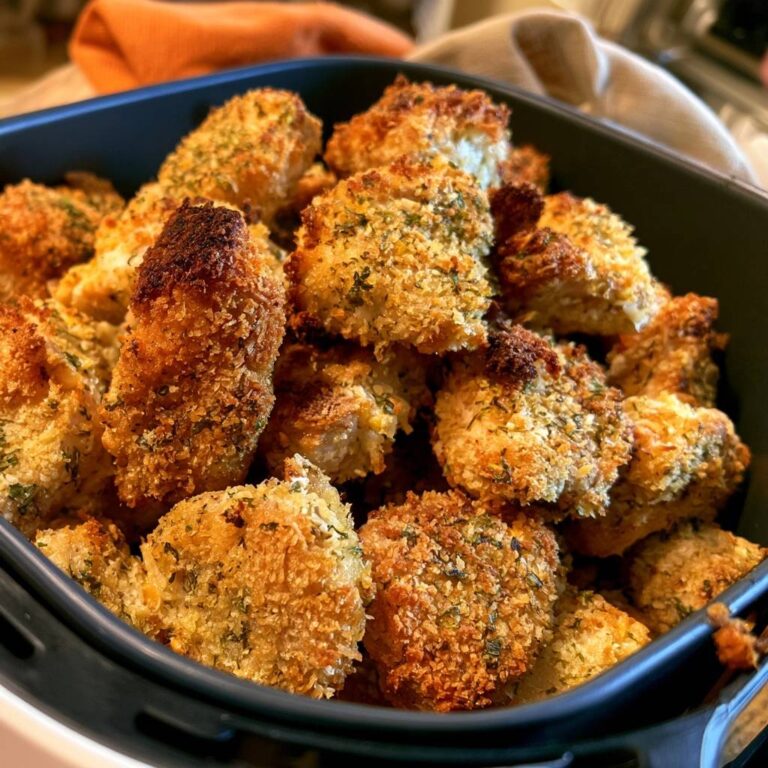 Puten-Nuggets mit Kräuterpanade aus der Heißluftfritteuse