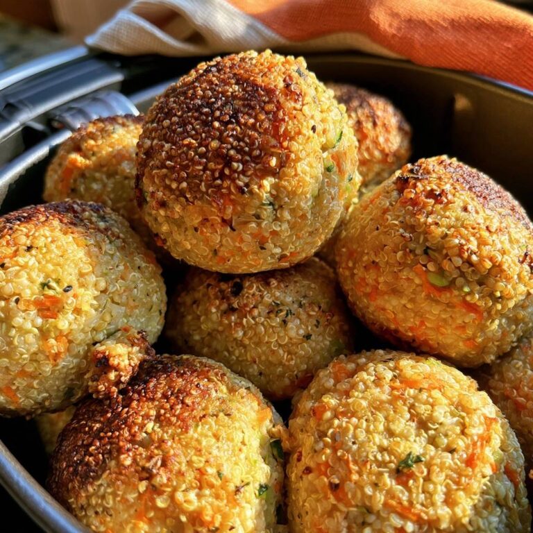 Quinoa-Gemüse-Bällchen aus dem Air Fryer