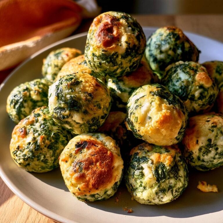 Spinat-Ricotta-Bällchen aus dem Air Fryer