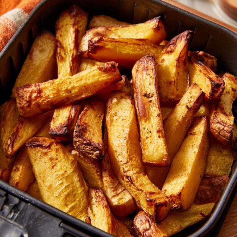 Steckrüben-Pommes aus dem Air Fryer